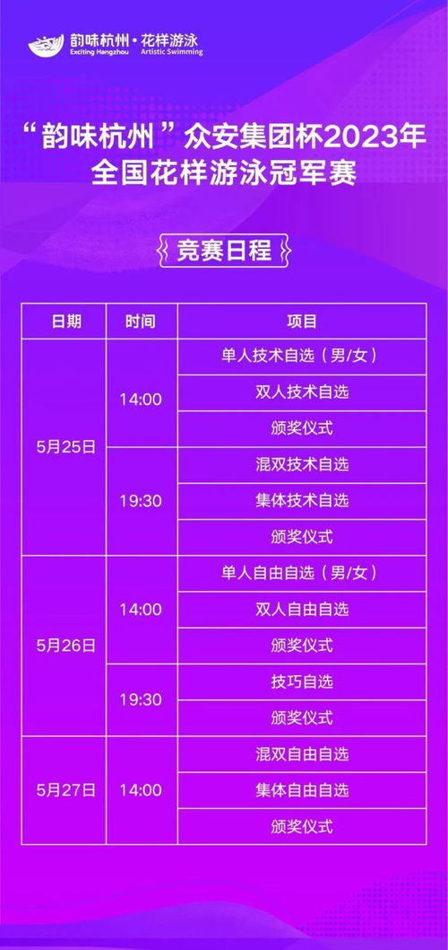 杭州首秀，巔峰對(duì)決！國(guó)內(nèi)頂尖花樣游泳賽事本周四盛大啟幕